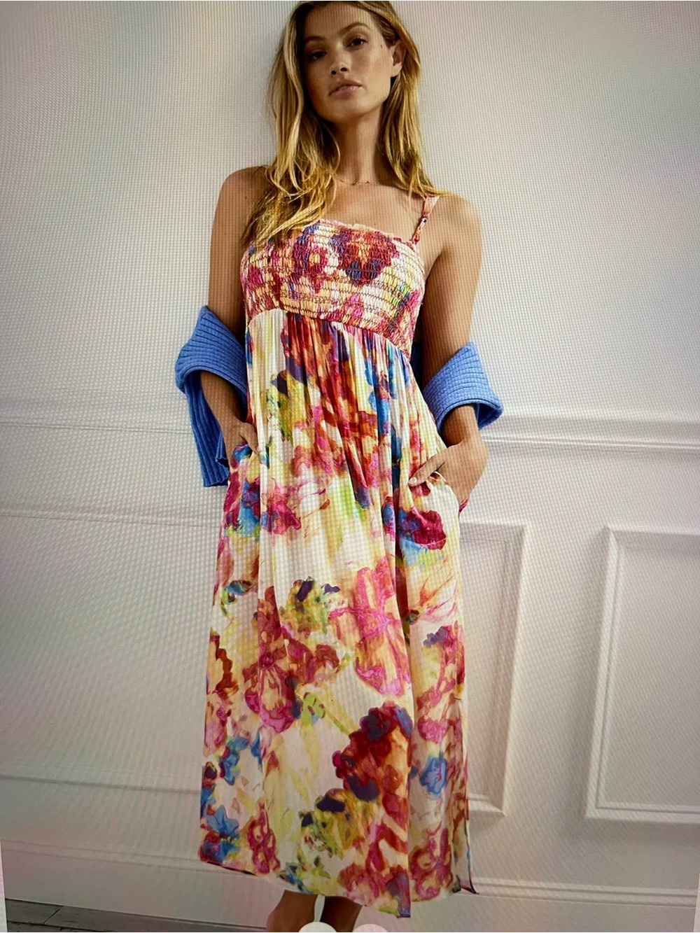 NWOT Anthropologie Zinnia Midi Dress